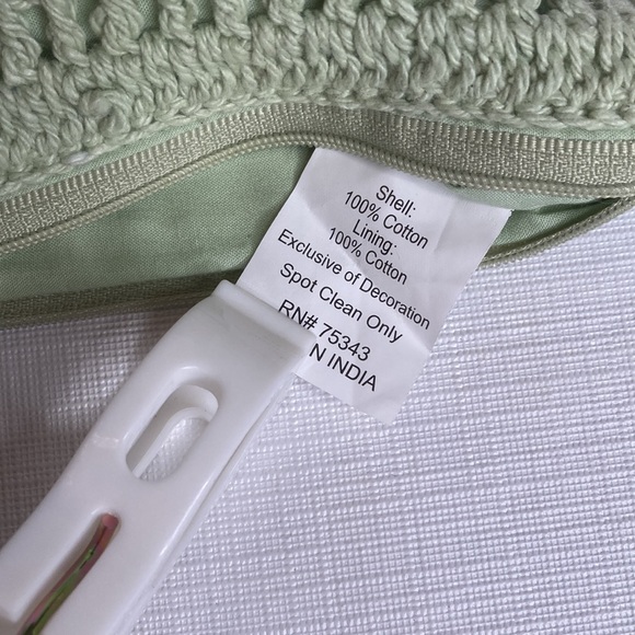 Noor-E-Noire Clutch_Handcrafted Crochet Lgt Green Clutch/Makeup Bag - Picture 6 of 9